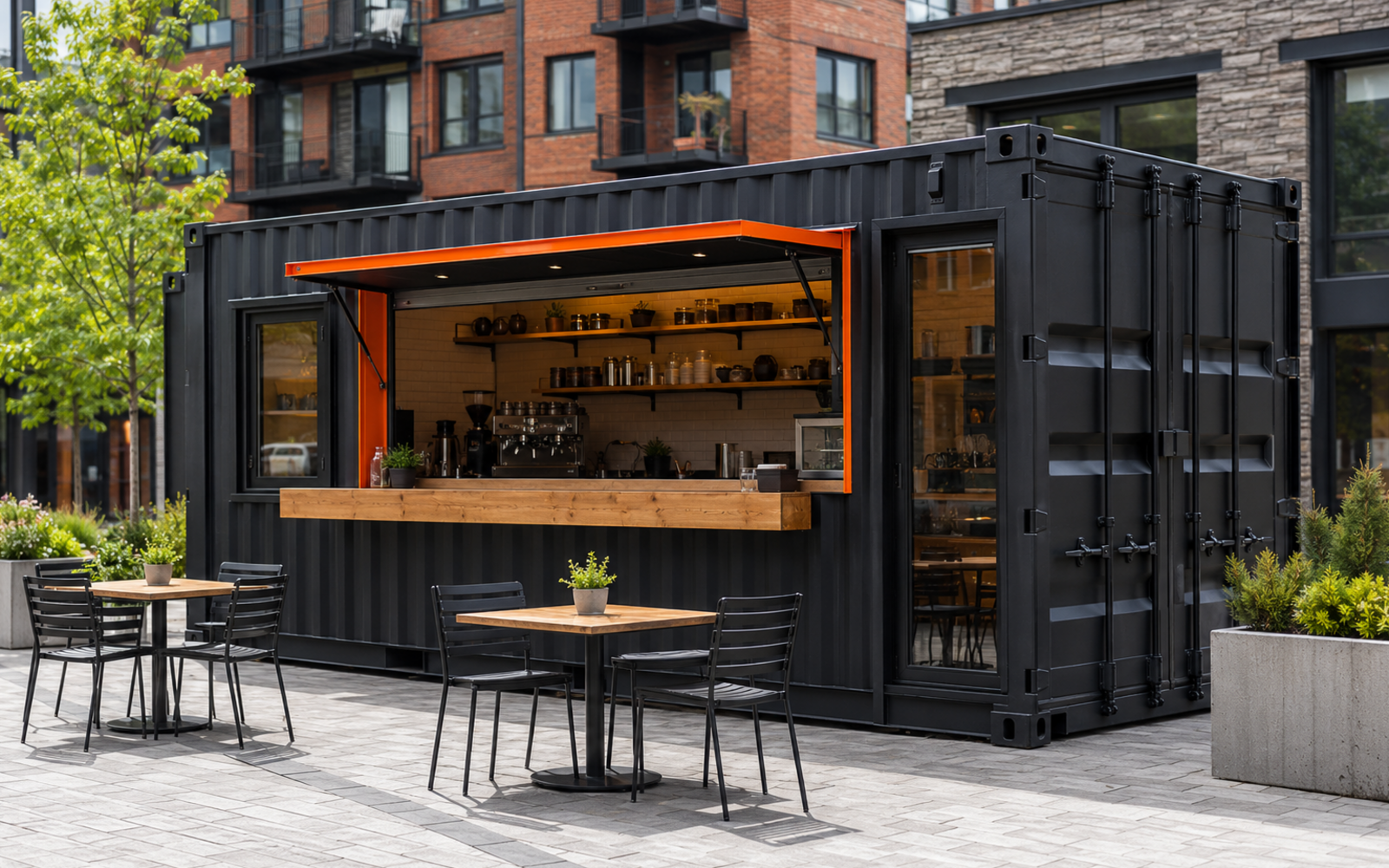 Retail café container concept