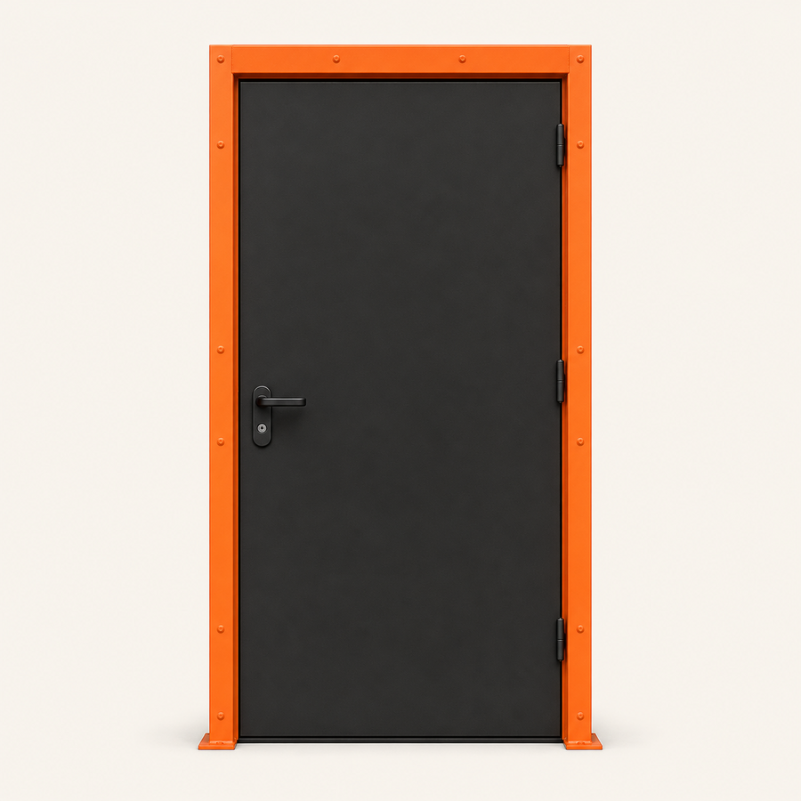 Steel personnel door option